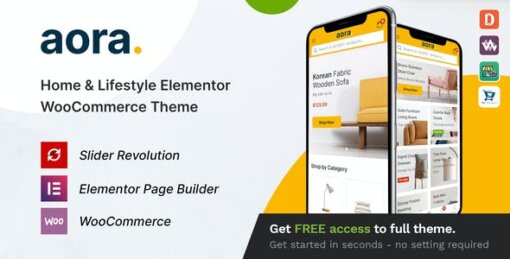 Aora WooCommerce Theme GPL W3Templates