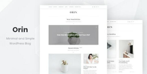 Orin-Minimal-Blog-For-WordPress-GPL-W3-Templates