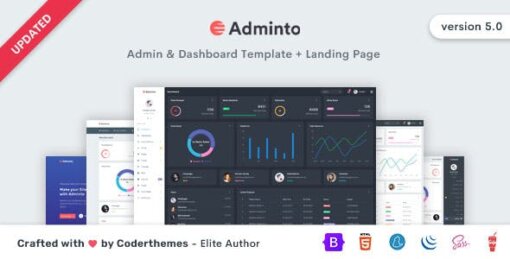 Adminto Theme GPL v5.0.0 For Admin Dashboard Template