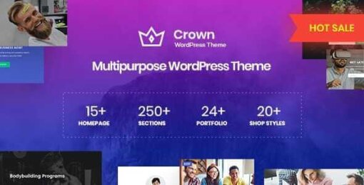 Crown Theme GPL v1.0.6 For Multi Purpose WordPress Websites