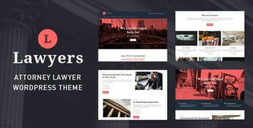 Lawyers gpl Responsive Business Wordpress Theme