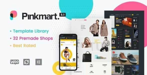 Pinkmart Theme GPL v3.6.4 AJAX theme for WooCommerce