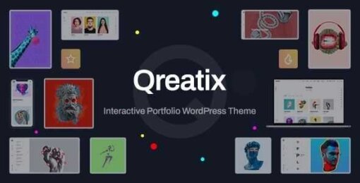 Qreatix Interactive Portfolio WordPress Theme gpl w3templates