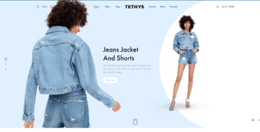 Tethys Theme GPL v1.3.0 For eCommerce fashion and minimalism template