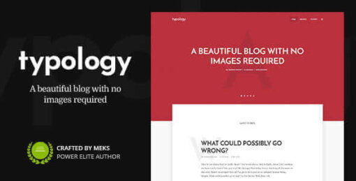 Typology Theme GPL v1.7.5 For Text-Based Minimal WordPress Blog Theme