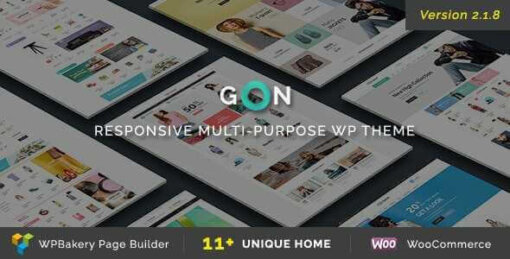 Gon Theme GPL A Responsive Multi-Purpose WP Theme