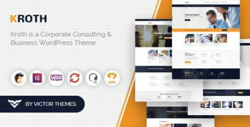 Kroth GPL Theme For Business And Consulting WordPress