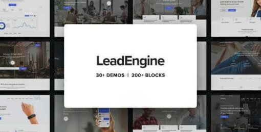 LeadEngine Theme GPL For Multi-Purpose WP Theme with Page Builder