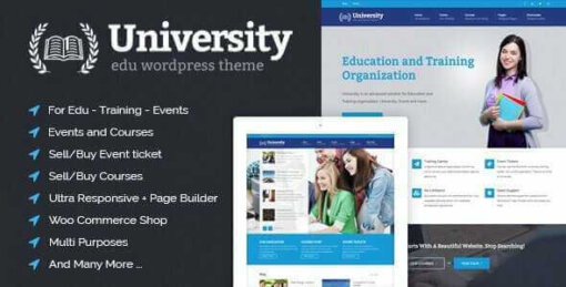 University GPL Theme For Education, Event and Course