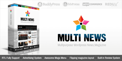 Multinews Theme GPL For Multipurpose WordPress News, Magazine