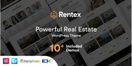 Rentex GPL Theme 1.9.0 For Real Estate WordPress Theme