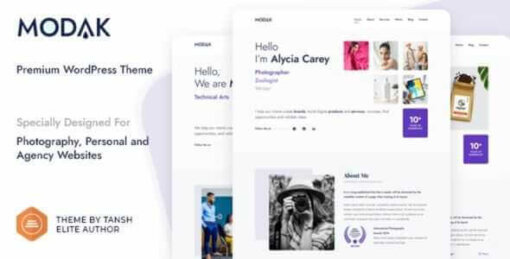 Modak One Page WordPress Theme GPL