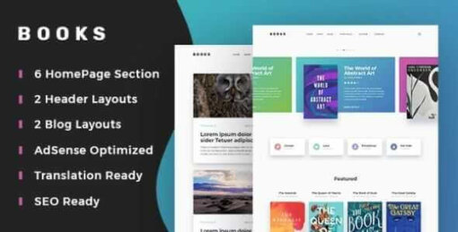 MyThemeShop Books Theme GPL