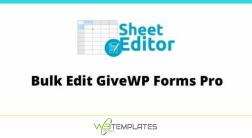 WP Sheet Editor Bulk Edit GiveWP Forms Pro GPL