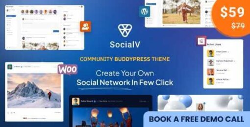 SocialV Theme GPL