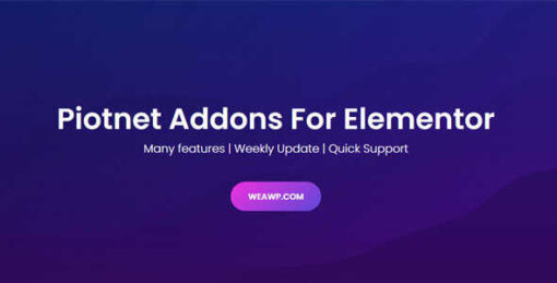 Piotnet Addons For Elementor Pro GPL